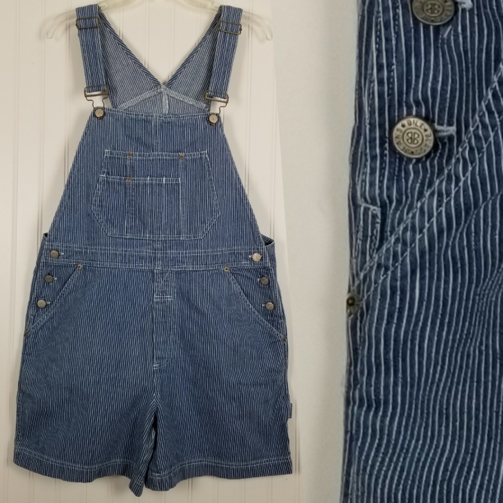 VTG Bill Blass Striped Overalls